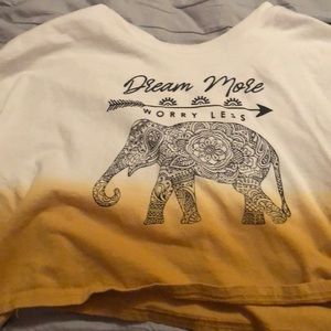 Ombré cropped sweatshirt